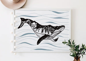 Whale Print - Mountain Mornings - Prints