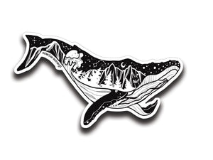 Whale Sticker - Mountain Mornings - Sticker