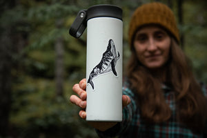 Whale Sticker - Mountain Mornings - Sticker