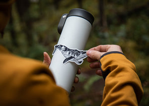 Whale Sticker - Mountain Mornings - Sticker