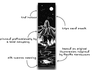Wilderness Bookmark - Mountain Mornings - bookmark