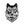 Wolf Head Sticker - black and white outdoor vinyl sticker with original illustration, made in Canada by Canadian artist.