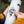 Person applying a black and white Yoho National Park Sticker on a stainless steel water bottle.