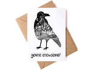 You're Crowsome, Greeting Card - Mountain Mornings - Greeting Card